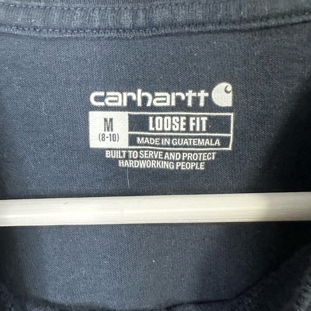 Carhartt Unisex Loose Fit T-Shirt Size Medium in Navy Blue - Picture 5 of 5